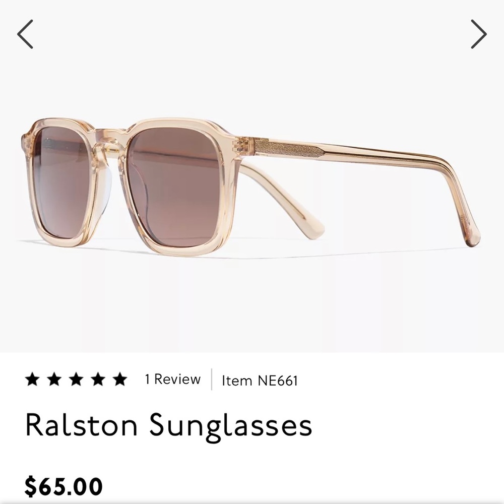 NWT Madewell Ralston Sunglasses